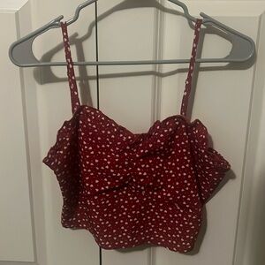 SHEIN Red Crop Top